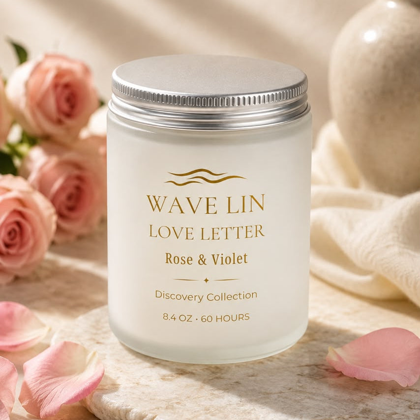 Love Letter Rose & Violet scented candle by Wave Lin — Discovery Collection