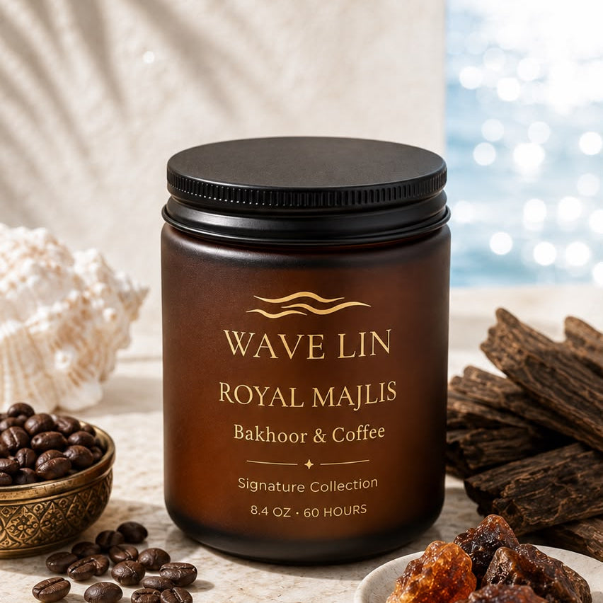 Royal Majlis Bakhoor & Coffee scented candle by Wave Lin — Signature Collection