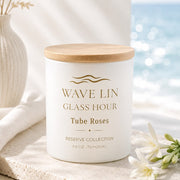 Glass Hour Tube Roses scented candle by Wave Lin — Reserve Collection