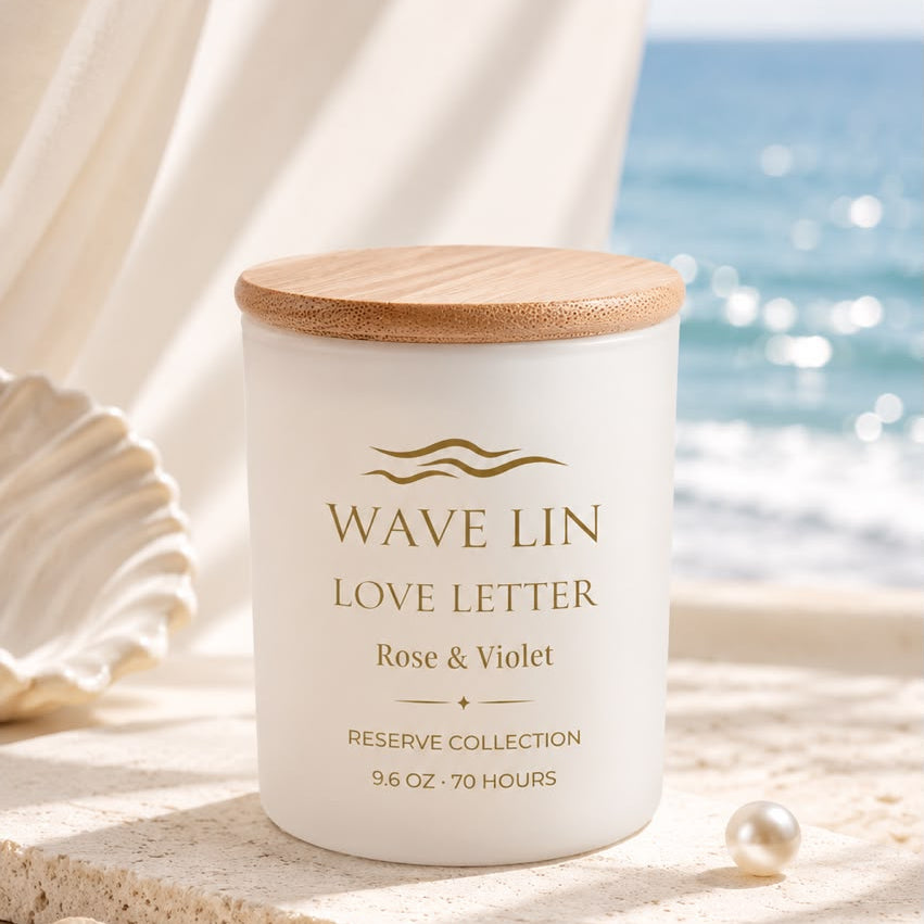 Love Letter Rose & Violet scented candle by Wave Lin — Reserve Collection